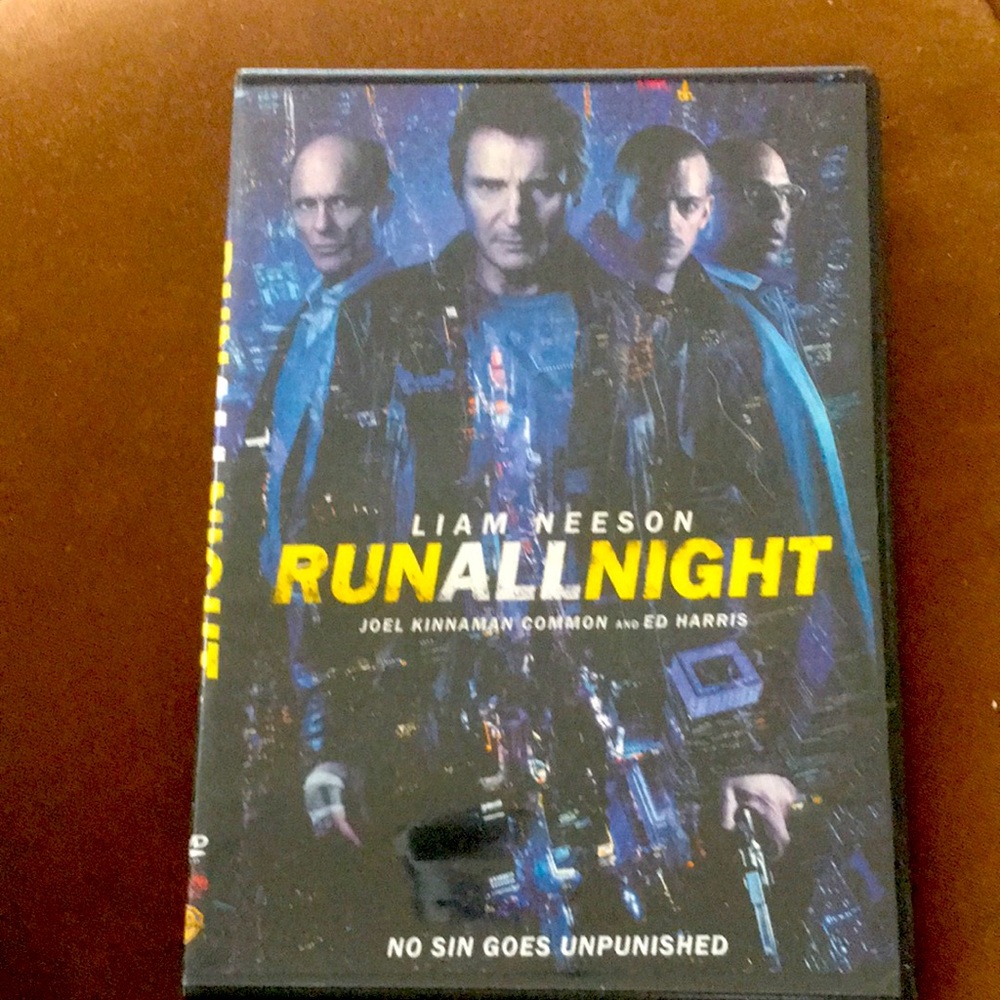 🍿 4/$20 Run All Night DVD Liam Neeson Ed Harris Action Crime Widescreen Movie